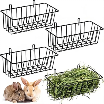 Cesta de comida para conejos, estante para césped, marco de hierba para conejos, alimentador de heno, marco de hierba de primavera para conejos, estante para cuencos de heno, contenedor de comida para mascotas