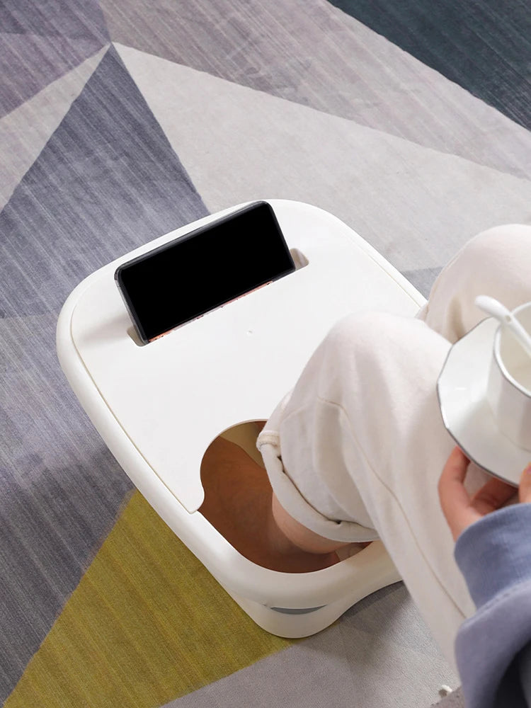 Cubo de masaje plegable para baño de pies, cubo para remojo, lavabo plegable, Spa, cubo para baño de pies, Sauna para el hogar, bañera para pedicura