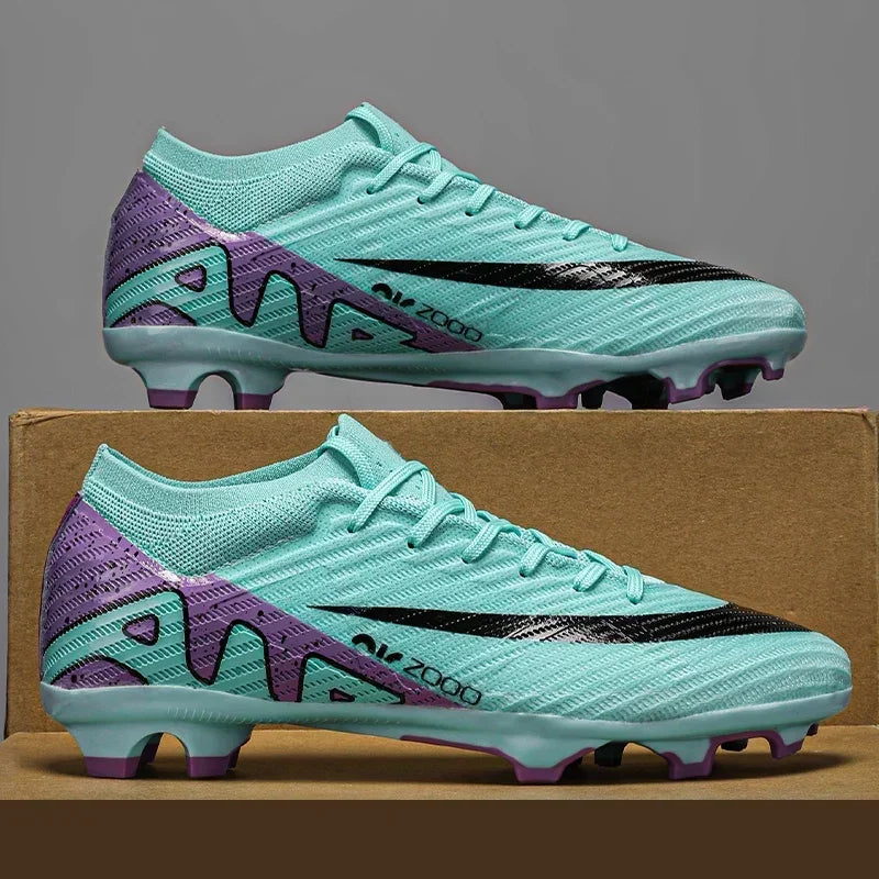 Nuevas zapatillas de deporte para hombre, botas de fútbol, botines de fútbol de caña media, zapatos de fútbol antideslizantes de alta calidad, superventas, FG/TF, fútbol sala interior