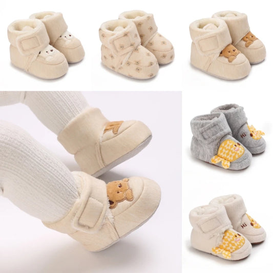 Moda bebé niñas niños lindo suave dibujos animados algodón niño zapatos primeros caminantes zapatos para recién nacidos