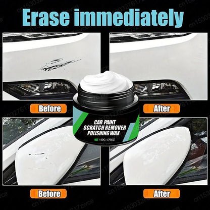 Removedor de arañazos de coche, herramientas de cuidado de pintura, removedor de remolino automático, reparación de arañazos, pulido, compuesto de molienda de carrocería, cera antiarañazos