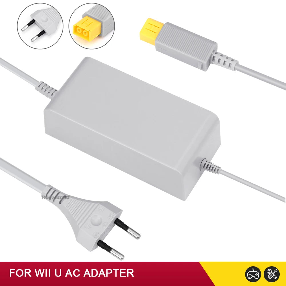 Nuevo para Nintendo Wii U WiiU juego Consol adaptador 100-240V 15V 5A fuente de alimentación de pared para el hogar adaptador de cargador de CA enchufe UE EE. UU. de alta calidad