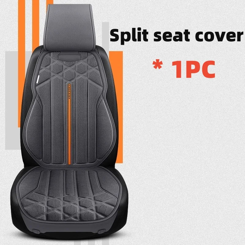 Funda transpirable para asiento de coche, cojín de soporte para asiento frontal de gamuza suave, estilo chaleco de moda, protección para asiento de coche, accesorios interiores