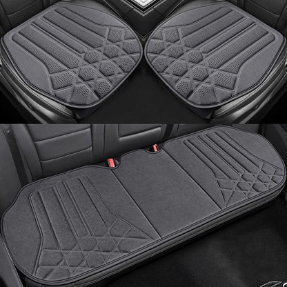 Funda transpirable para asiento de coche, cojín de soporte para asiento frontal de gamuza suave, estilo chaleco de moda, protección para asiento de coche, accesorios interiores