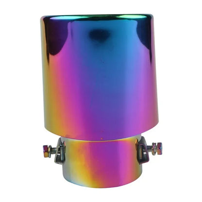 Accesorios para coche, manguito de tubo de escape para automóvil, silenciador de garganta trasera, silenciador dorado, tubo de escape modificado de acero inoxidable