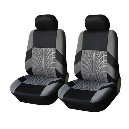 Juego de fundas de asiento de coche bordadas, protección Universal para asiento de coche Dacia Duster Sandero Renault Clio Fiat Panda Lancia Ypsilon