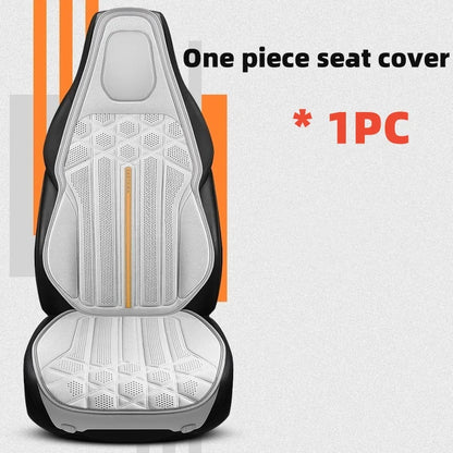 Funda transpirable para asiento de coche, cojín de soporte para asiento frontal de gamuza suave, estilo chaleco de moda, protección para asiento de coche, accesorios interiores