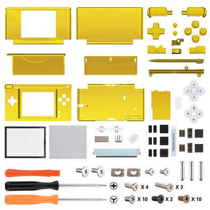 eXtremeRate Carcasa completa de repuesto para Nintendo DS Lite, funda con botones, lente de pantalla para NDSL - Serie única