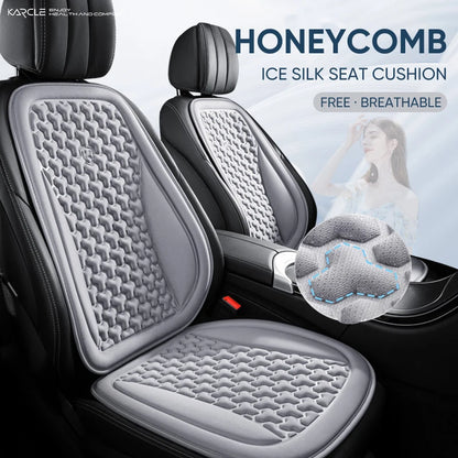 Funda Universal 3D para asiento de coche, alfombrilla protectora, cojín suave, diseño convexo Y, conjunto completo para la mayoría de los coches, accesorios interiores, almohadilla para asiento