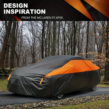 Cubiertas de coche impermeables para exteriores, protección contra el sol, la lluvia y la nieve, cubierta UV para coche, cubiertas protectoras completas universales para SUV/sedán 190T