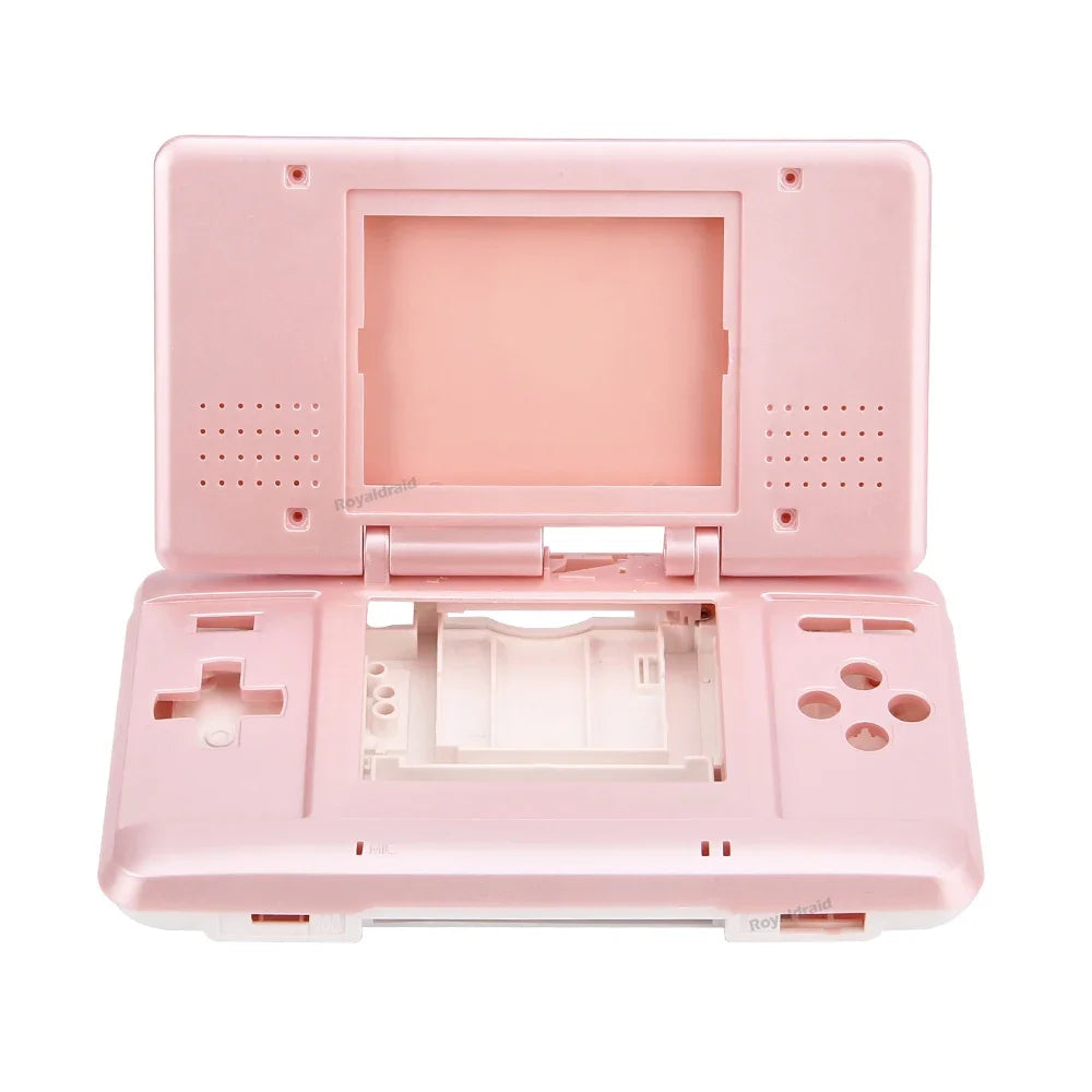 Carcasa de repuesto para consola NDS, DS, NDS, accesorios con botones, 6 colores, azul y rojo