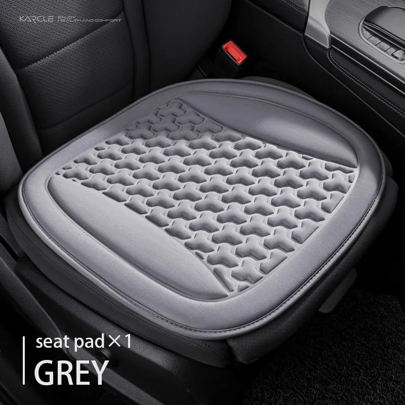 Funda Universal 3D para asiento de coche, alfombrilla protectora, cojín suave, diseño convexo Y, conjunto completo para la mayoría de los coches, accesorios interiores, almohadilla para asiento