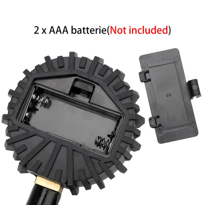 Pantalla LCD Digital para coche, bicicleta, Motor, retroiluminación LED, probador de vehículo, medidor de inflado de presión de aire de neumáticos de la UE