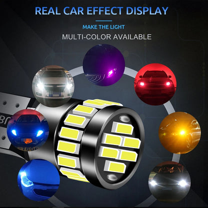 Bombillas Led Canbus para Interior de coche, lámpara de posición de estacionamiento, luz de lectura de cúpula de mapa, W5W T10 21SMD, 2 uds.