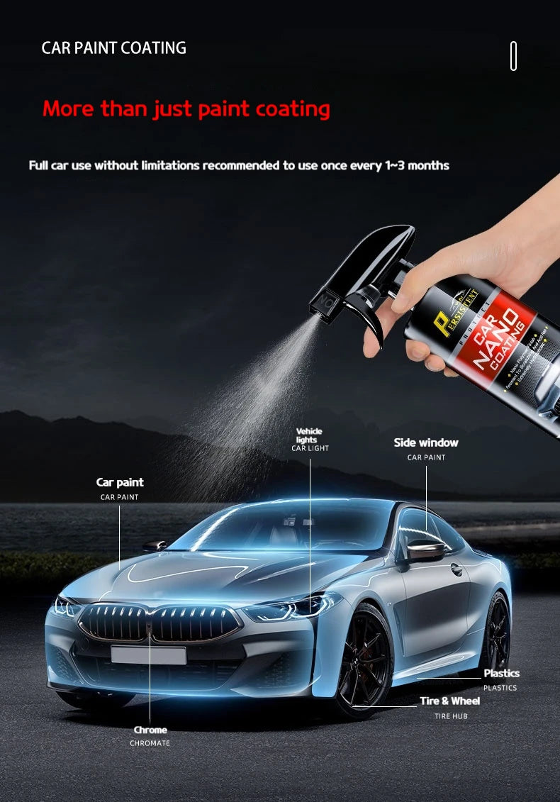 Revestimiento Nano de cerámica automotriz, recubrimiento líquido, capa Nano hidrofóbica, agente de recubrimiento de pintura de pulido, Nano recubrimiento de esmalte de coche