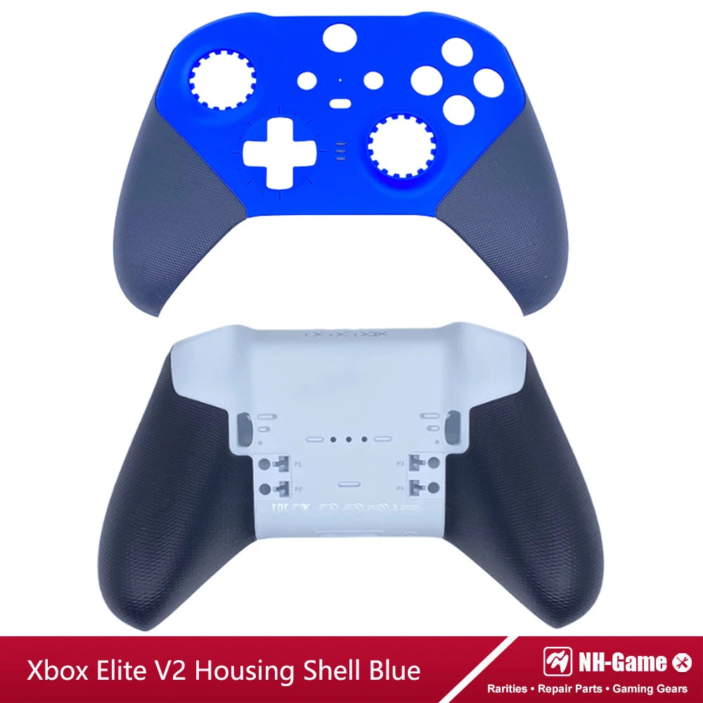 Kit de carcasa de repuesto para controlador Xbox Elite Series 2, funda frontal trasera LB RB, empuñaduras de botón de parachoques, bolsa de transporte