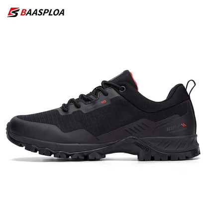 Baasploa, nuevos zapatos antideslizantes resistentes al desgaste para senderismo para hombre, zapatos de viaje impermeables a la moda para exteriores, zapatillas cómodas para hombre