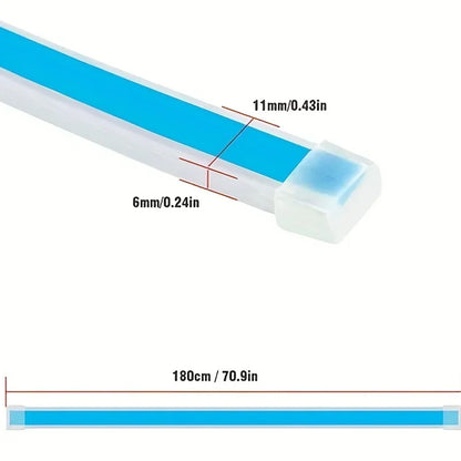 Luz LED de conducción diurna para arranque de capó de coche, luces decorativas para puerta, DRL, guía para capó de motor, lámpara ambiental decorativa de 12V