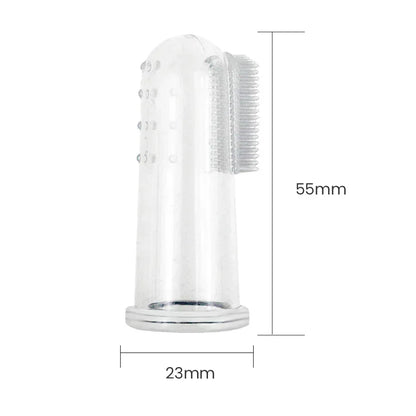 Cepillo de dientes súper suave para mascotas, cepillo para perros de peluche, herramienta para el cuidado de los dientes del sarro del mal aliento, limpieza de perros y gatos, suministros para mascotas de gel de sílice