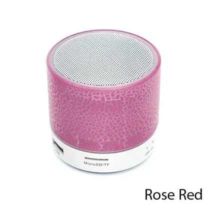Minialtavoz Bluetooth para teléfono inteligente, dispositivo inalámbrico con Subwoofer, LED, tarjeta TF, USB, MP3, sonido portátil