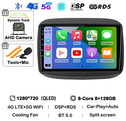 Android15 QLED para Fiat Mobi 2016 2017 2018 -2022 Radio de coche reproductor de vídeo Multimedia navegación GPS estéreo Carplay 4G WIFI sin DVD