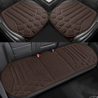 Funda transpirable para asiento de coche, cojín de soporte para asiento frontal de gamuza suave, estilo chaleco de moda, protección para asiento de coche, accesorios interiores