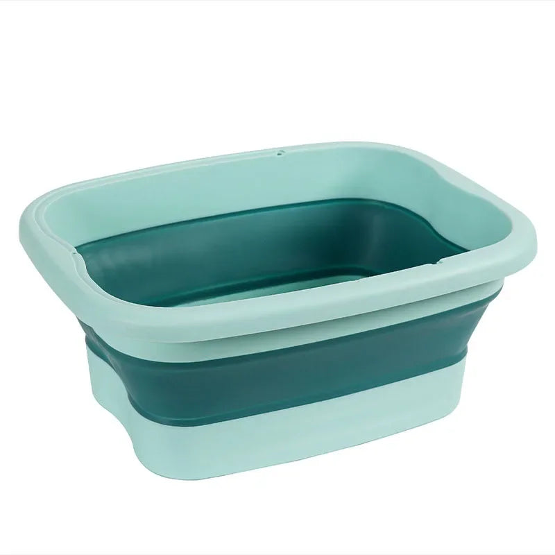 Cubo de masaje plegable para baño de pies, cubo para remojo, lavabo plegable, Spa, cubo para baño de pies, Sauna para el hogar, bañera para pedicura