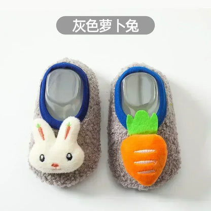 Zapatos de invierno para niños, zapatillas para bebés, zapatos cálidos de felpa para niños y niñas, zapatos antideslizantes suaves para guardería, zapatos escolares para niños