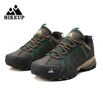 HIKEUP, zapatillas antideslizantes con amortiguación transpirable, zapatos de senderismo para hombre, zapatillas deportivas para correr y senderismo, zapatos deportivos de montaña al aire libre para hombre