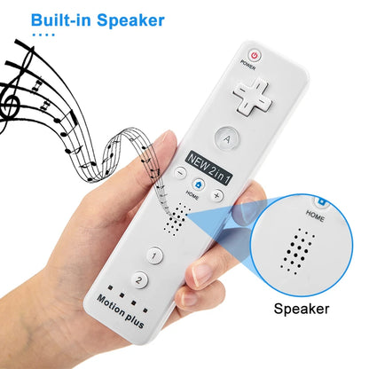 Un par de mandos a distancia con controlador Nunchuck para juegos Wii Control para consola Wii Gamepad inalámbrico con Motion Plus