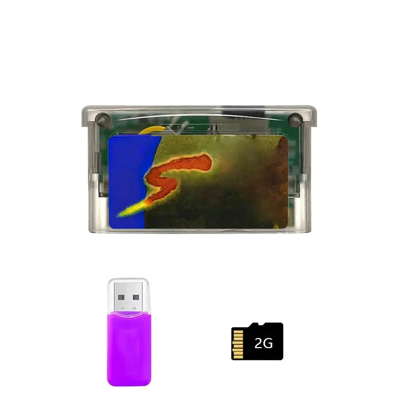 REMANK GBA Flash Mini Flash GBA carrito para SP GBM IDS NDS NDSL GBA SP 2GB SD adaptador accesorios de juego