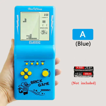 Reproductores de juegos portátiles Retro clásicos para consola Tetris, máquina de juegos de bolsillo nostálgica de pantalla grande para niños, juguetes rompecabezas para niños