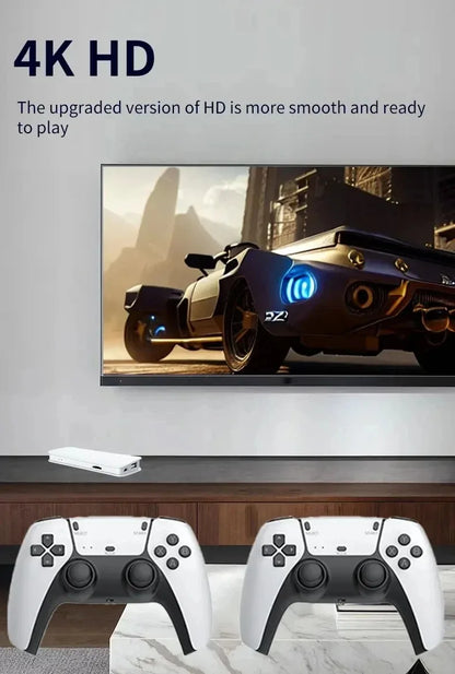 128G Game Stick M15 4K Video TV consola de juegos Gamepads inalámbricos Videojuego 64G 40000 +/50000 + juegos Arcade clásicos HD dos jugadores