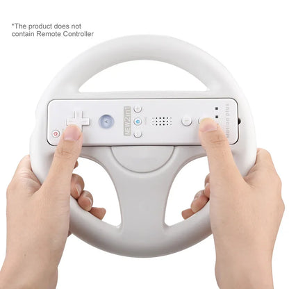 Volante de carreras de juegos de plástico de 3 colores para mando a distancia de Nintendo Wii, volante de carreras para controlador de juegos de carreras de Wii Kart