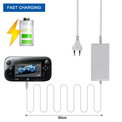 Nuevo para Nintendo Wii U WiiU juego Consol adaptador 100-240V 15V 5A fuente de alimentación de pared para el hogar adaptador de cargador de CA enchufe UE EE. UU. de alta calidad