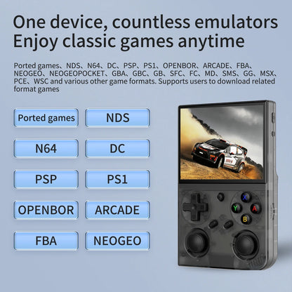 BATLEXP AMPOWN G350 reproductores de juegos portátiles 3,5 pulgadas IPS consola portátil Retro Consolas de videojuegos 3200mAh Linux Mini WIFI C2C