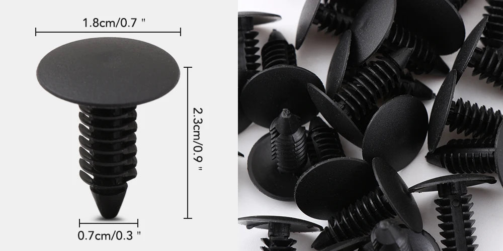 Para Opel astra h j g insignia Seat leon ibiza Jaguar 50/100 Uds sujetador de coche mixto parachoques de puerta de coche Clips de remache de guardabarros