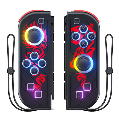 Joypad para for Nintendo Switch/OLED/Lite-vibración Turbo Wake-up FUNC NO Drift, controlador inalámbrico L/R mango luz RGB