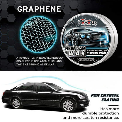 Cera de nanocrecubrimiento de grafeno para coche, capa protectora de larga duración que mejora el acabado de brillo profundo para restaura el brillo automotriz