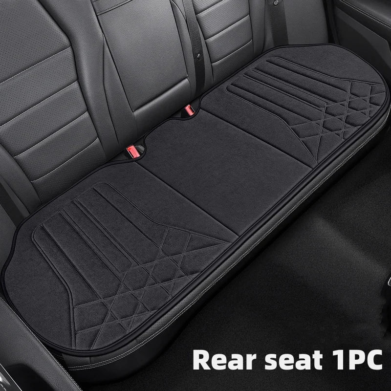 Funda transpirable para asiento de coche, cojín de soporte para asiento frontal de gamuza suave, estilo chaleco de moda, protección para asiento de coche, accesorios interiores