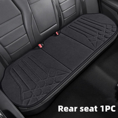 Funda transpirable para asiento de coche, cojín de soporte para asiento frontal de gamuza suave, estilo chaleco de moda, protección para asiento de coche, accesorios interiores
