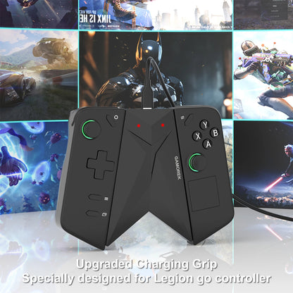 Controlador RGEEK, base de carga, soporte de Clip de agarre para conector de mango Legion Go, diseño ergonómico de curvatura, Reduce la fatiga de las manos