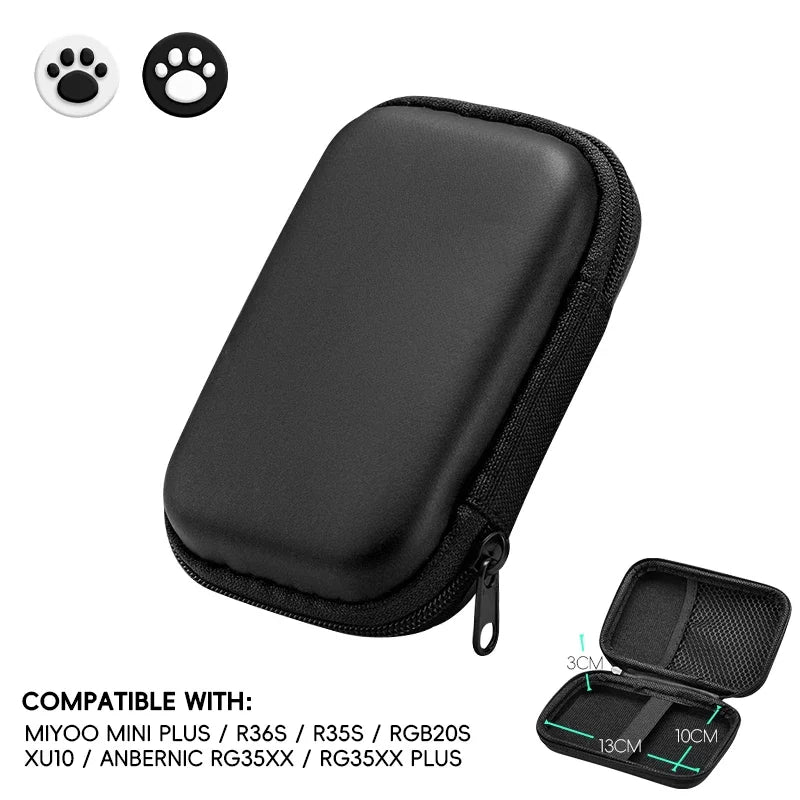 Funda para Anbernic RG35XX Plus Miyoo Mini Plus R36S R35S, funda EVA, bolsa portátil, accesorios para juegos