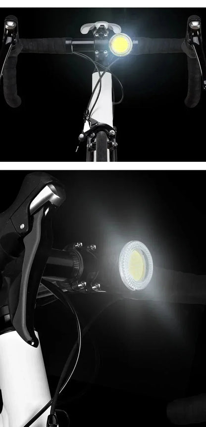 BUCKLOS luz trasera de bicicleta luz delantera 1100mAh LED COB lámpara de bicicleta impermeable USB recargable Mtb luces traseras de bicicleta de carretera piezas de bicicleta