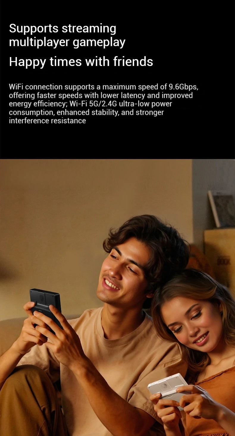 2025 NUEVA consola de juegos GAMEMT E5 Ultra portátil Joystick de efecto Hall 60Hz Pantalla táctil IPS 5000mAh Consolas Android portátiles