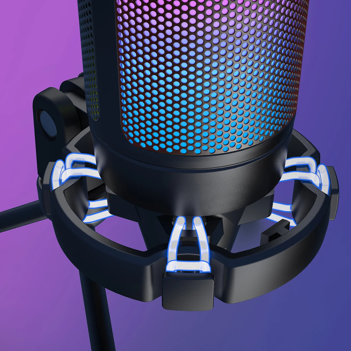 FIFINE Micrófono de condensador USB para juegos, para PC PS4 PS5 MAC con soporte de choque y filtro pop y control de ganancia para podcasts, Ampligame A6V