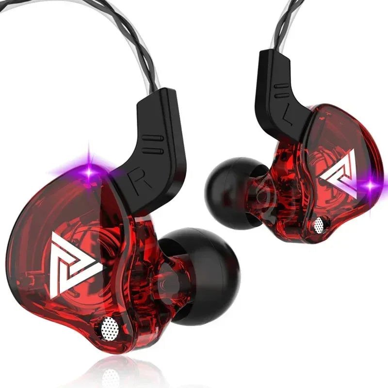 Nuevos auriculares deportivos con micrófono, auriculares con cable de 3,5mm QKZ AK6, auriculares internos para iPhone, auriculares estéreo con micrófono en la oreja para carreras