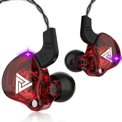 Nuevos auriculares deportivos con micrófono, auriculares con cable de 3,5mm QKZ AK6, auriculares internos para iPhone, auriculares estéreo con micrófono en la oreja para carreras