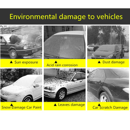Cubierta de coche protección exterior cubierta de nieve Exterior completa sombrilla cubierta de protección a prueba de polvo Universal para Hatchback Sedan SUV
