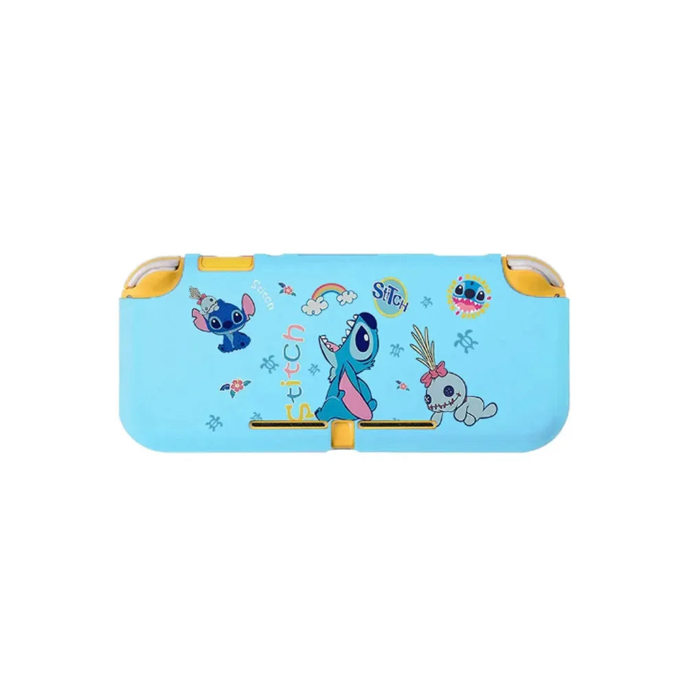 Stitch adecuado para Nintendo switch lite silicona color suave cubierta anticaída desmontable NS consola de juegos portátil funda protectora